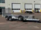 Tandem Axle Landscape Utility Trailer, 11" Closed Side (3500LBS)
